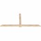 Ekena Millwork Eugene Smooth Timber Gable Bracket, Douglas Fir, 72"W x 33"H x 1 1/2"D x 3 1/2"F, 11/12 Pitch GBW072X33X0204EUG00SDF - alternate 5